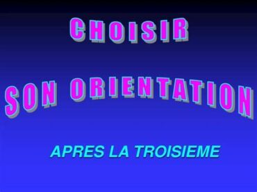 Après la troisième, je m’informe, je construis mon parcours …