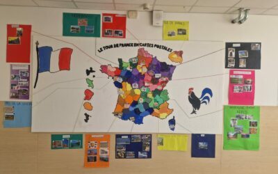 Le tour de France en cartes postales des élèves de SEGPA.